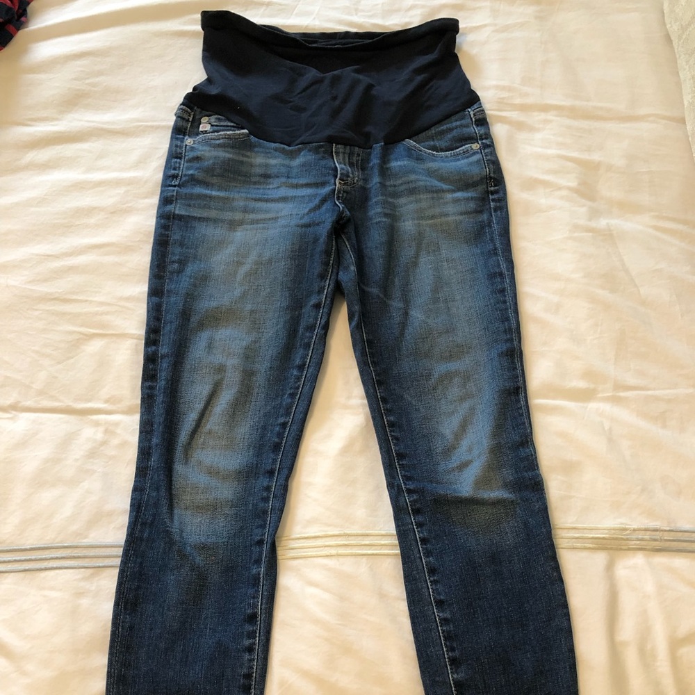 AG Maternity Jeans (Dark Wash, Size 26)